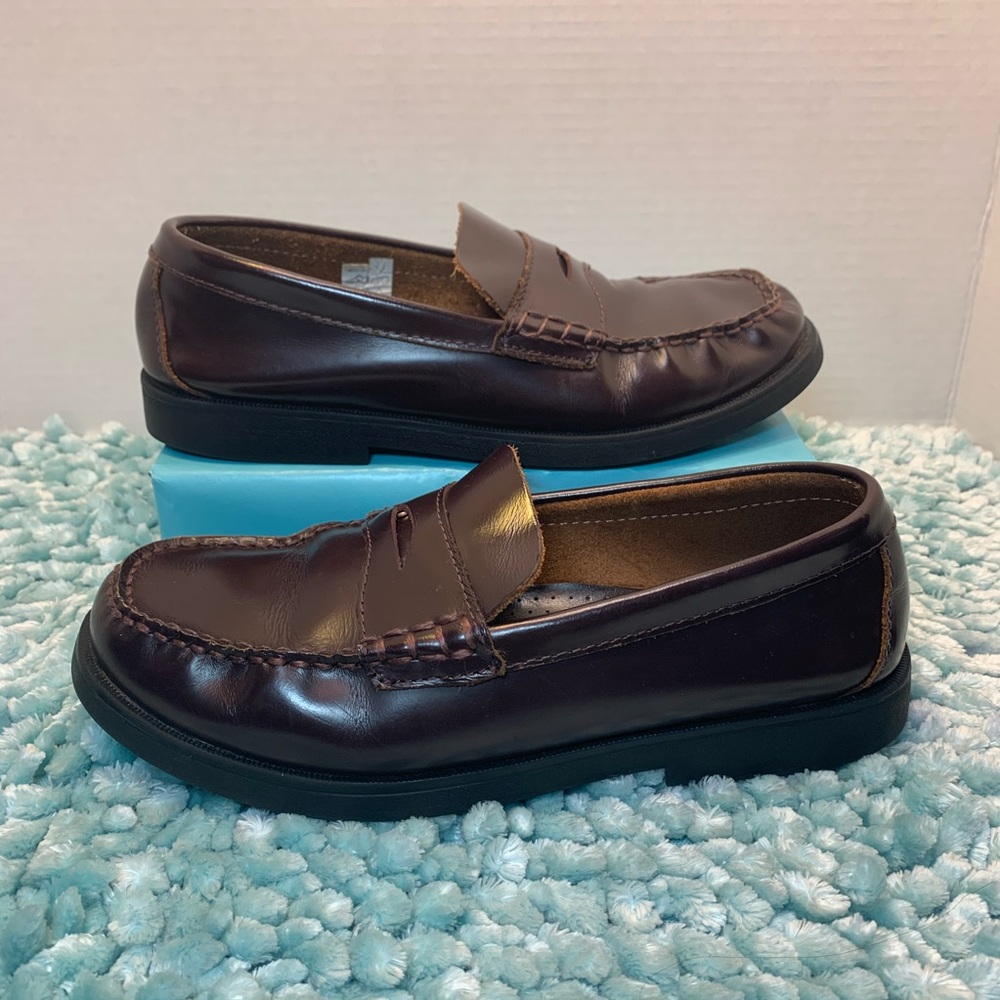 Sperry  Top Sider Colton Burgundy Penny Loafer Private School Uniform Preppy - Picture 11 of 15